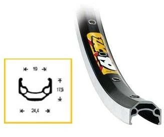 BIKE&CO Hinterrad 26 Rigida ZAC 19 559 X 19 Silber Shimano Deore 1 BIKE&CO Hinterrad 26 Rigida ZAC 19 559 X 19 Silber Shimano Deore