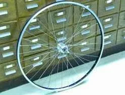 BIKE&CO Hinterrad 28 Zoll Alu Schwarz Schraubkranz