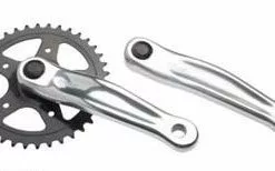 Thun Kurbelsatz 46 Zähne Alu Silber/schwarz