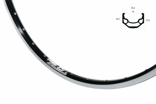 BIKE&CO RYDE Hinterrad 26 Zoll Rigida ZAC 19 Schwarz Shim TX 8/9 Fach Silber 1 BIKE&CO RYDE Hinterrad 26 Zoll Rigida ZAC 19 Schwarz Shim TX 8/9 Fach Silber