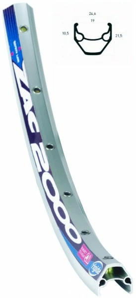 BIKE&CO RYDE Hinterrad 28 Zoll Rigida ZAC 2000 Freilauf Silber Shimano 7-Gang Silber 1 BIKE&CO RYDE Hinterrad 28 Zoll Rigida ZAC 2000 Freilauf Silber Shimano 7-Gang Silber