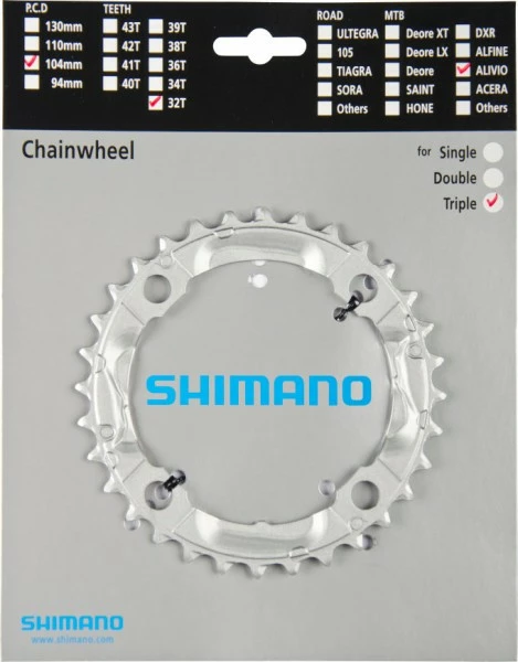 Shimano Kettenblatt Alivio FC-M430 32 Zähne Y1M098060 1 Shimano Kettenblatt Alivio FC-M430 32 Zähne Y1M098060