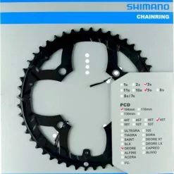 Shimano Kettenblatt Deore FC-M533 48 Zähne Schwarz