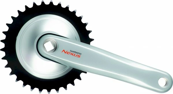 Shimano Kettenradgarnitur Nexus 38 Zähne Nabenschaltung Silber 1 Shimano Kettenradgarnitur Nexus 38 Zähne Nabenschaltung Silber