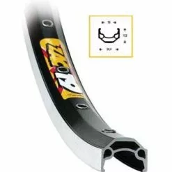 BIKE&CO Vorderrad 26 Nabendynamo DH3N30 Schwarz